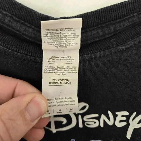 Vintage 90s Disney Beauty and the Beast T-shirt Black Kids Size Medium M Rare - Picture 3 of 8